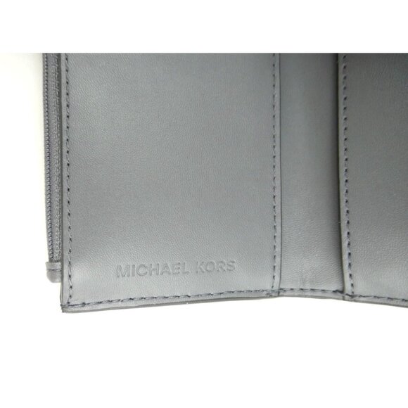 Michael Kors Carmen Heather Gray Medium Flap Bifold Wallet NWT - Picture 5 of 5